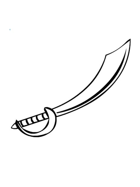 Sword Coloring Pages For Kids