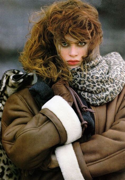 Kristen Mcmenamy By Hans Feurer For Vogue Germany August 1987 Fashion Images Supermodels