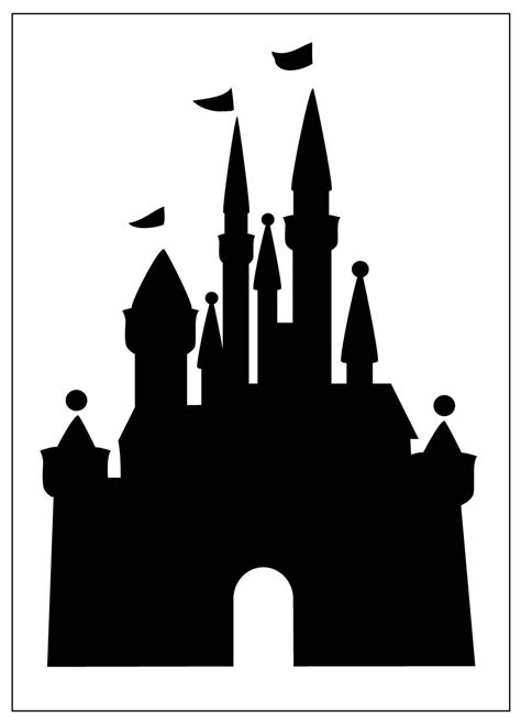 Reusable Laser Cut Mylar Stencil Princess Castle