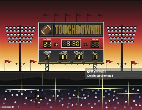 Football Stadium Scoreboard High Res Vector Graphic Getty Images