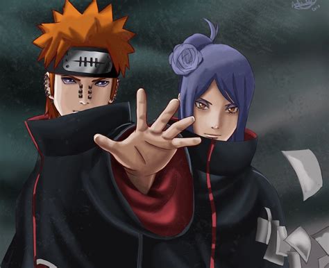 Pain And Konan By Aprilelvidge Naruto Vs Sasuke Pain Naruto Naruto Anime Sarada Uchiha