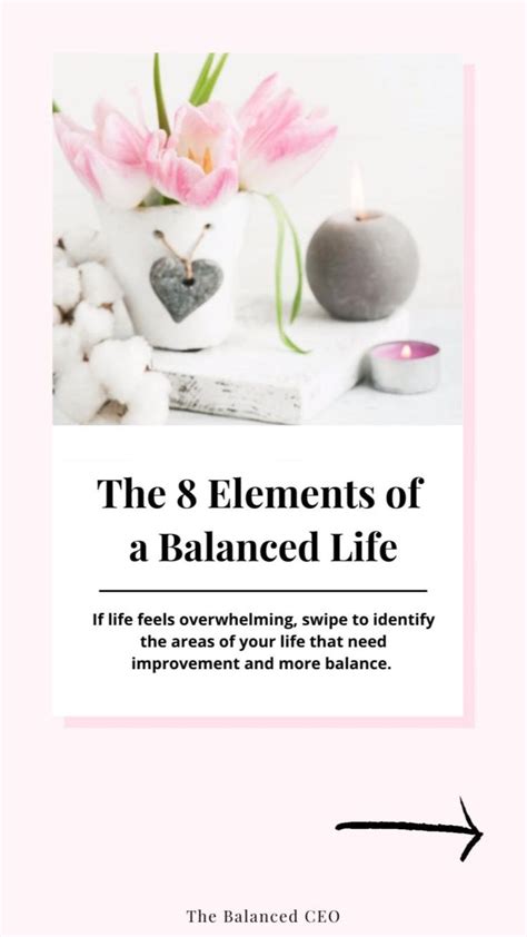 The 8 Elements Of A Balanced Life Live A Well Balanced Life An