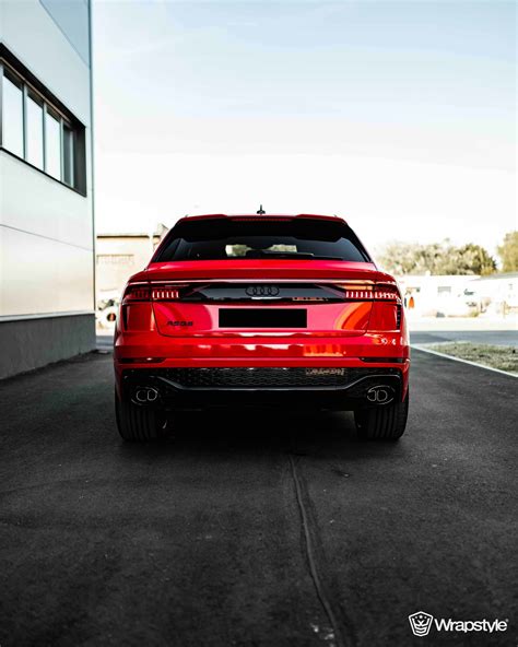 Audi Rs Q8 Blood Red Wrap Wrapstyle