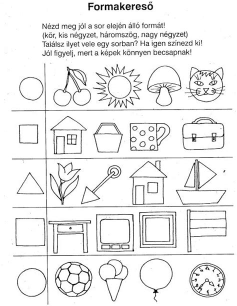 Ovisélet Nyomtatható Feladatlapok Ii Preschool Tracing Printable