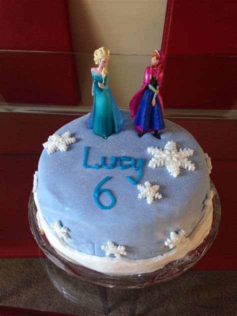 Frozen is a disney movie that has two adorable princesses in it. Homemade frozen cake | Homemade frozen cake, Frozen cake, Frozen theme cake