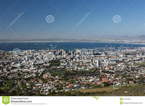 Aerial View Of Cape Town Stock Photo Image Of Cape Architecture