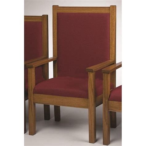 Sale of pulpit chairs and communion should be made individually or in the form of set with other the pulpit, as the point of the worship, should be chosen very carefully and with consideration to complete. Our Stained Red Oak Upholstered Center Pulpit Chair is on ...