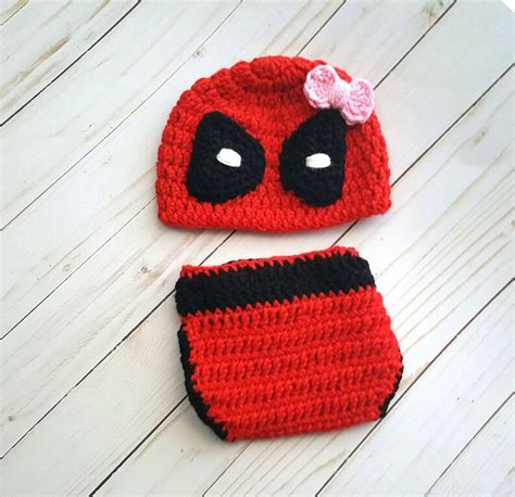 Newborn Deadpool Baby Costume Superhero Baby Boy Clothes Etsy