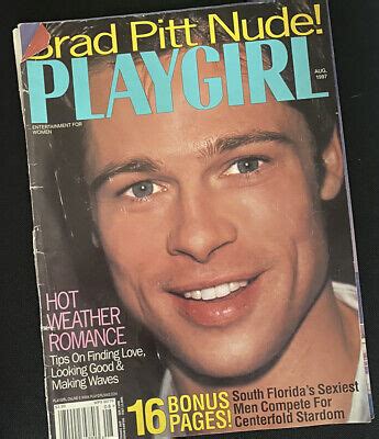 PLAYGIRL August 1997 BRAD PITT Nude The Banned Issue EBay