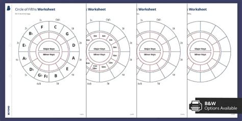 Printable Circle Of Fifths Blank Worksheet Worksheets Printable Free