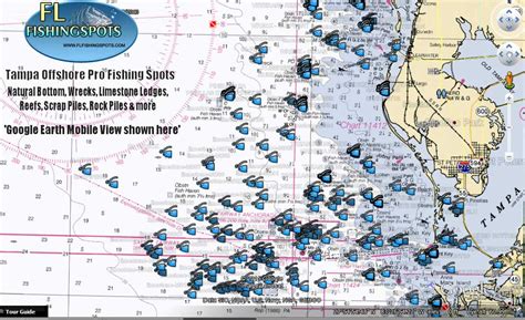 Tampa Florida Offshore Fishing Spots Florida Fishing Maps For Gps