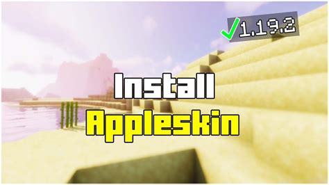 How To Install Appleskin In Minecraft 1192 2023 Youtube