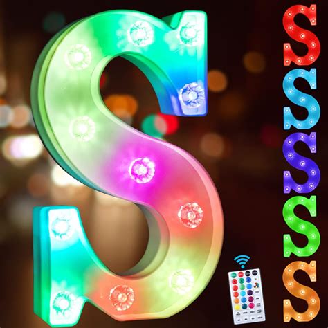 Buy Colorful Light Up Letters Led Marquee Letter Lights With Remote 18