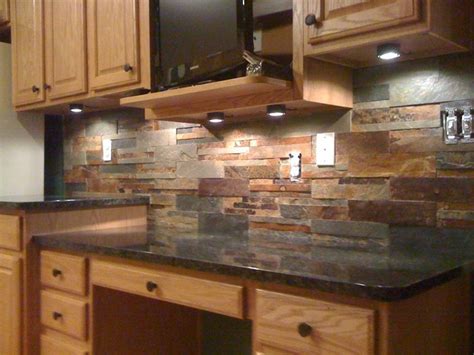 Granite Countertops And Tile Backsplash Ideas Eclectic Kitchen