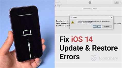 How To Fix Ios 14 Iphone Could Not Be Restored An Unknown Error