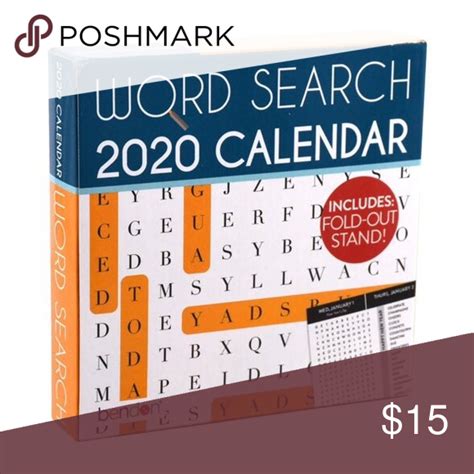 Word Search 2020 Calendar Perfect Stocking Stuffers Daily Word
