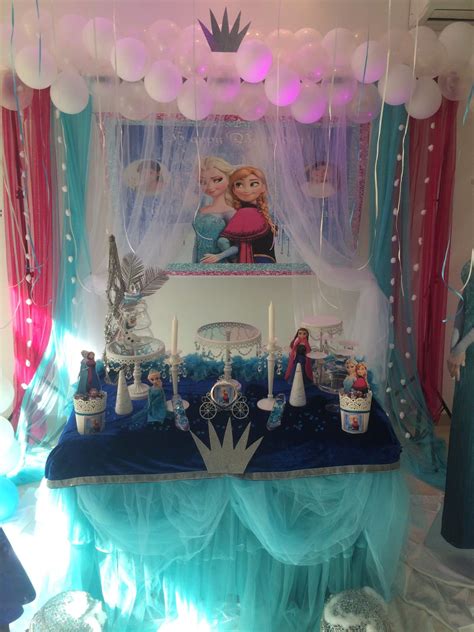 Frozen Disney Birthday Party Ideas Photo 2 Of 9 Catch My Party