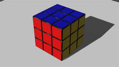 3d Animated Rubik Cube Cgtrader