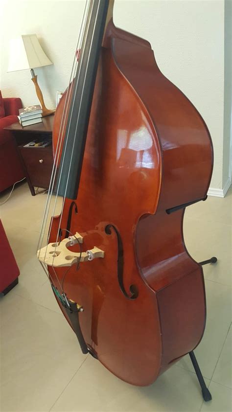 For Sale Double Bass Solid Top 34 Size Made By Strunal