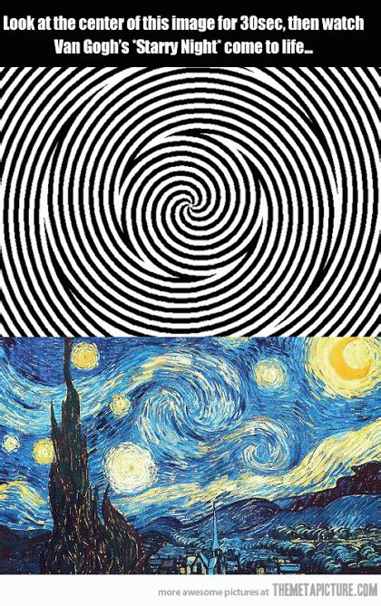 See someone's 1) phone 2) address 3) email & more. Cool Gif: Starry Night Optical Illusion | Inspire. | Pinterest