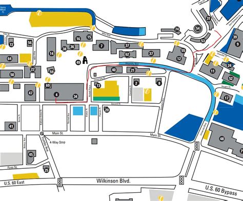 Morehead State University Campus Map Map Vector