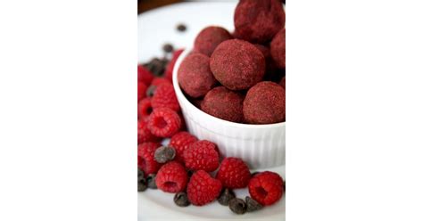 Chocolate Raspberry Protein Balls 30 Days Of Snacks Popsugar