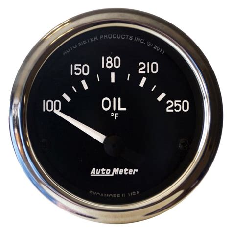 Auto Meter Cobra Series Oil Temperature Gauge F