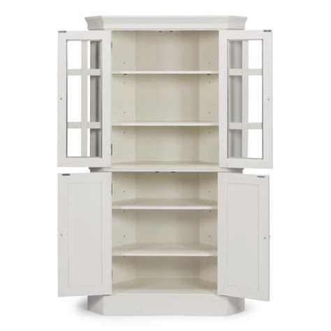 White Corner Cabinet