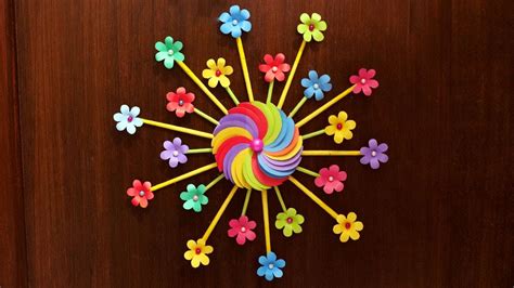 Mosaic craft, painting craft, recycling projects, woodworking crafts, crafts crafty vases to display freshly cut flowers. Easy DIY Home Decor Idea - Wall Decoration with Paper ...