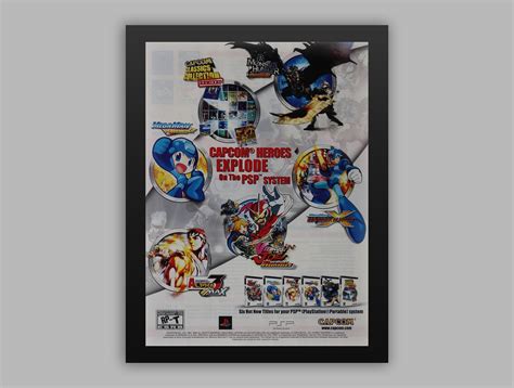 Capcom Classic Collection 2006 Print Psp Print Ad Poster Etsy