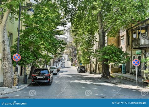 Nizami Street In The Yasamal District Of Baku Azerbaijan Editorial