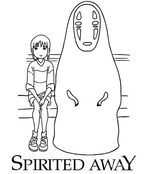 Manga Photo Ogino And No Face Spirited Away Anime Drawing By Fantasy