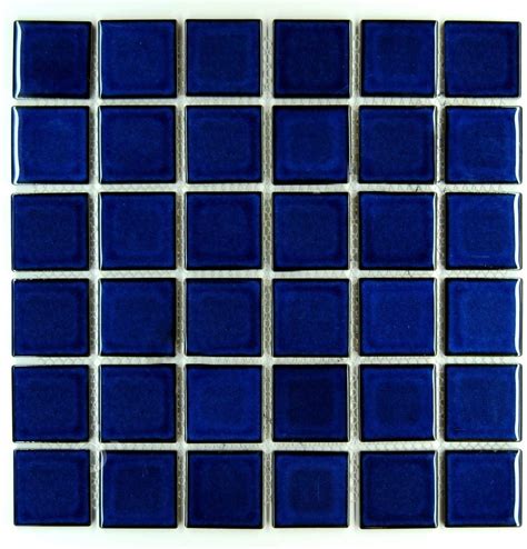 Buy Tenedos Premium Quality 2 Cobalt Blue Square Pattern Porcelain