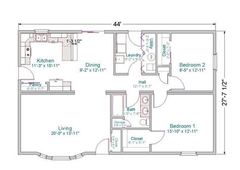 Modular Home Small Homes Floor Plans Kelseybash Ranch