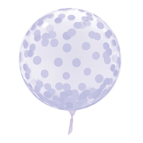 Purple Spots 18 22 Clear Sphere Vortex Balloon