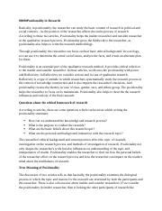 Positionality In Research Edited Docx Positionality In Research