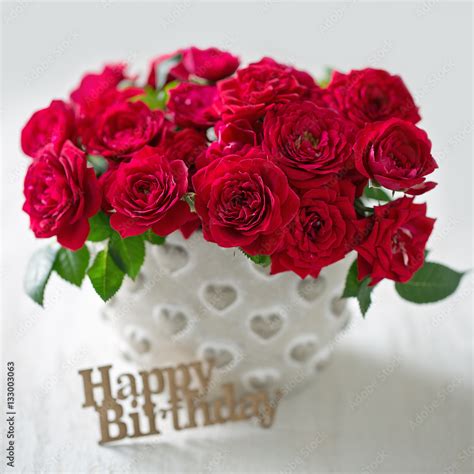 Happy Birthday Flowers Red Roses Best Flower Site