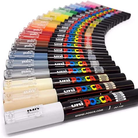 Amazon Com Posca Pens Paint Marker Pen Paint Marker Marker Art