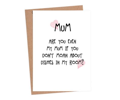 Mothers Day Card Funny Mothers Day Card Personalised Funny Etsy