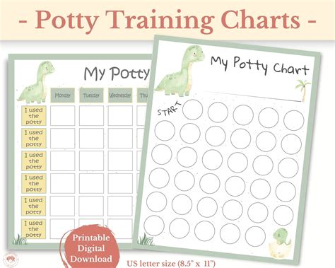 75 Free Printable Potty Training Charts For Boys Girls