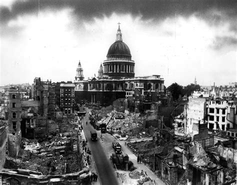 Bomb Damage Around St Pauls Cathedral The Blitz 76 Years On