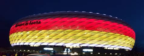 Its cost 340 million euros (360 million us dollars) to build. File:München — Allianz Arena — Illumination während des ...