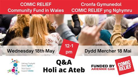 Comic Relief Community Fund In Wales Qanda Cronfa Gymunedol Yng Nghymru Youtube