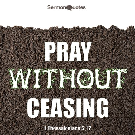 Pray Without Ceasing Sermonquotes
