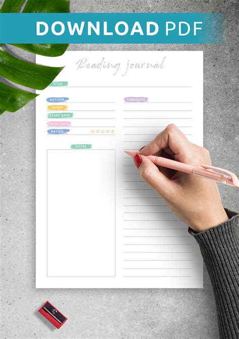 Food Diary Printable Template Pdf A5 A4 Us Letter By Handy Template