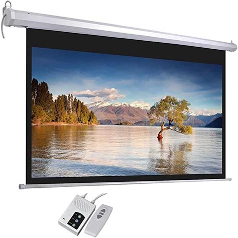 Automatic Electric Projector Screen Wall Mounted 92 169 Amazonca