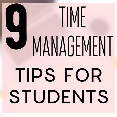 9 Time Management Tips For Students