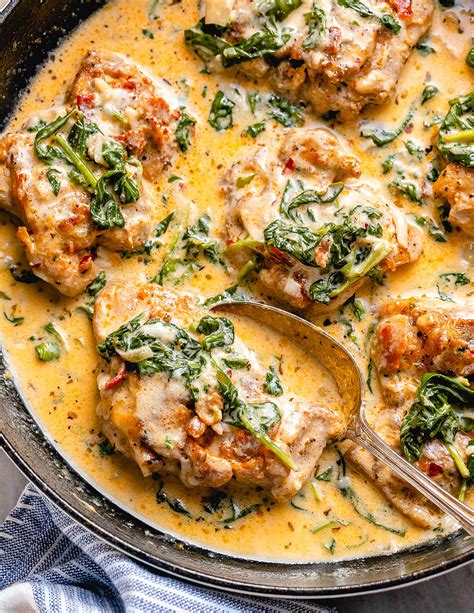 Garlic Butter Chicken Recipe With Creamy Spinach And Bacon Best