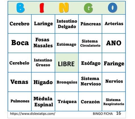 Bingo De Palabras Aprende A Leer