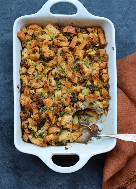 Easy Sausage Herb Stuffing Once Upon A Chef